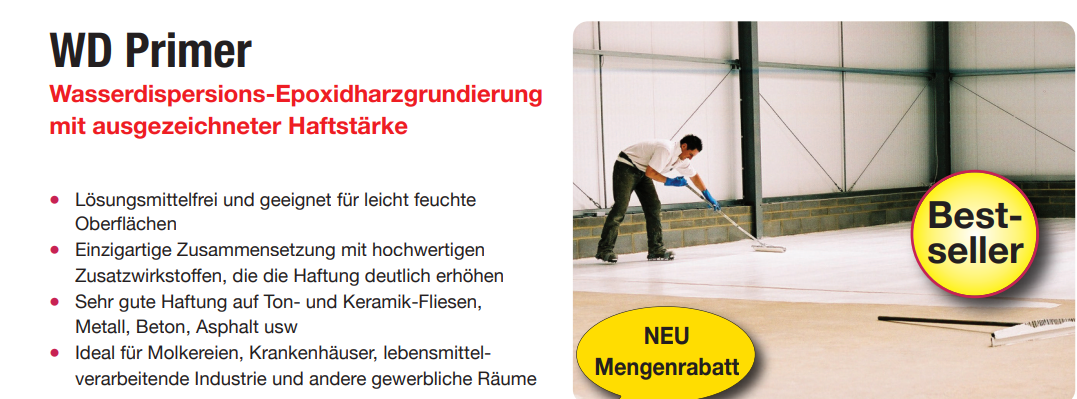 Superbond Epoxidharz WD Universalgrundierung – Für Beton, Holz, Asphalt und Metall